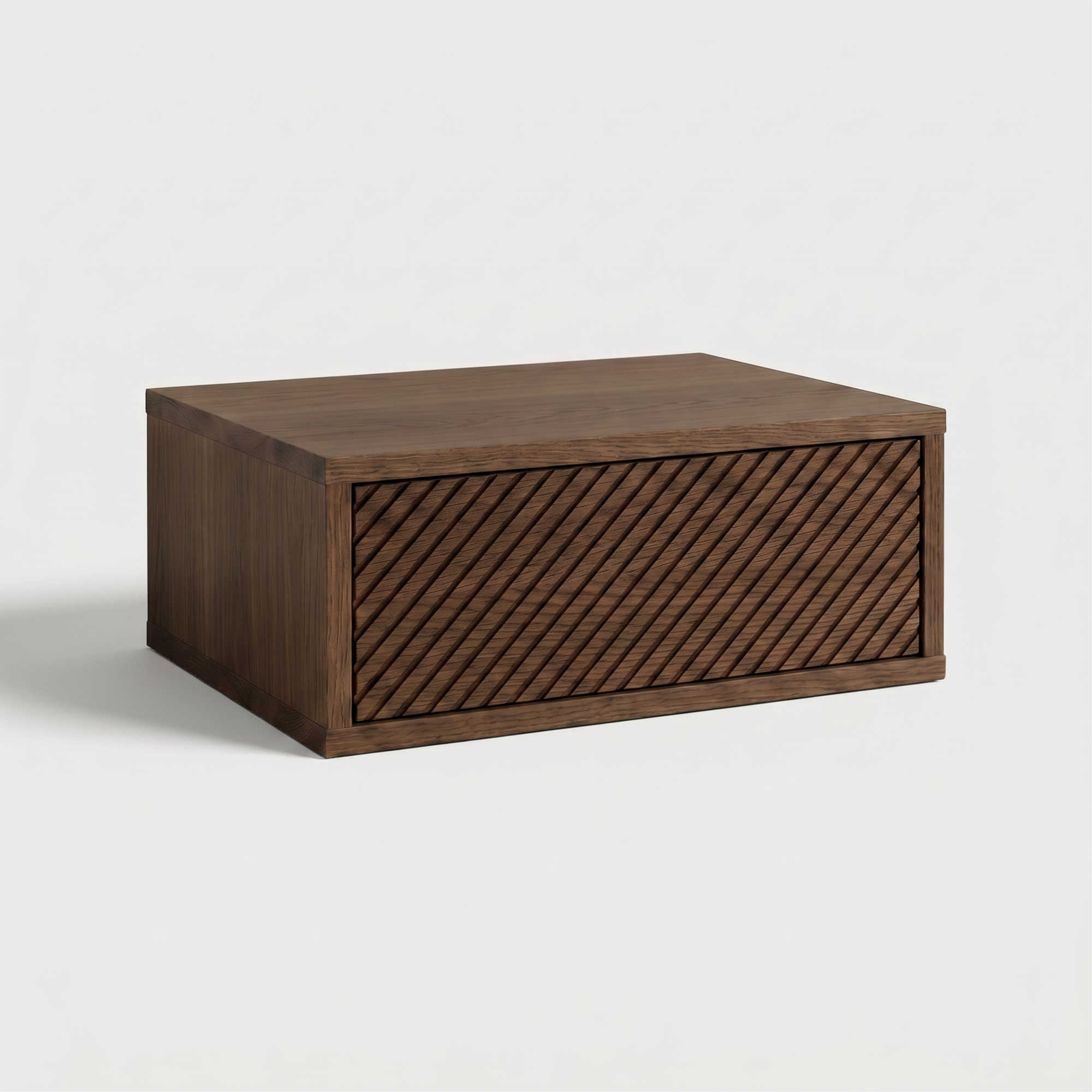 Bedside table Sakai — floating solid oak bedside shelf with drawer, by FUKUI (photo 6)
