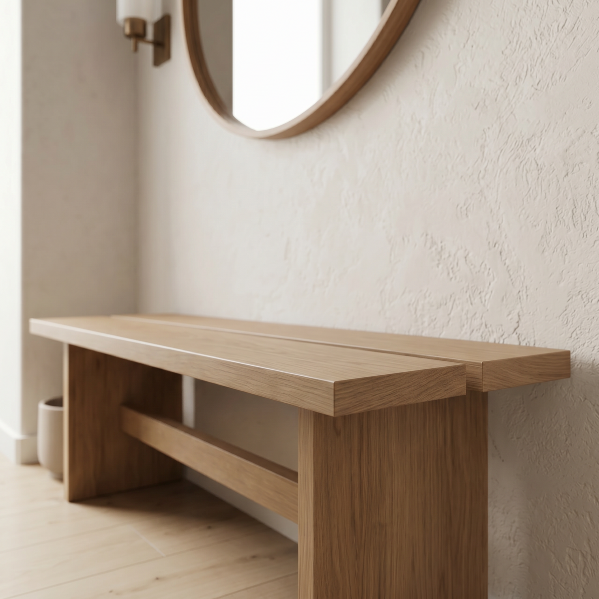 Bench Himeji — solid oak bench, Japanese-inspired design by FUKUI (photo 4)