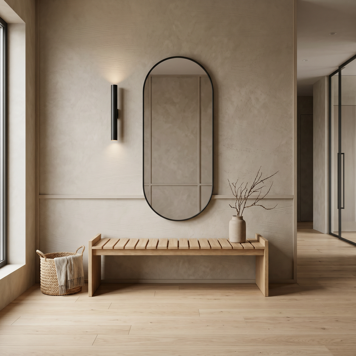 Bench Niseko — handcrafted solid oak bench by FUKUI