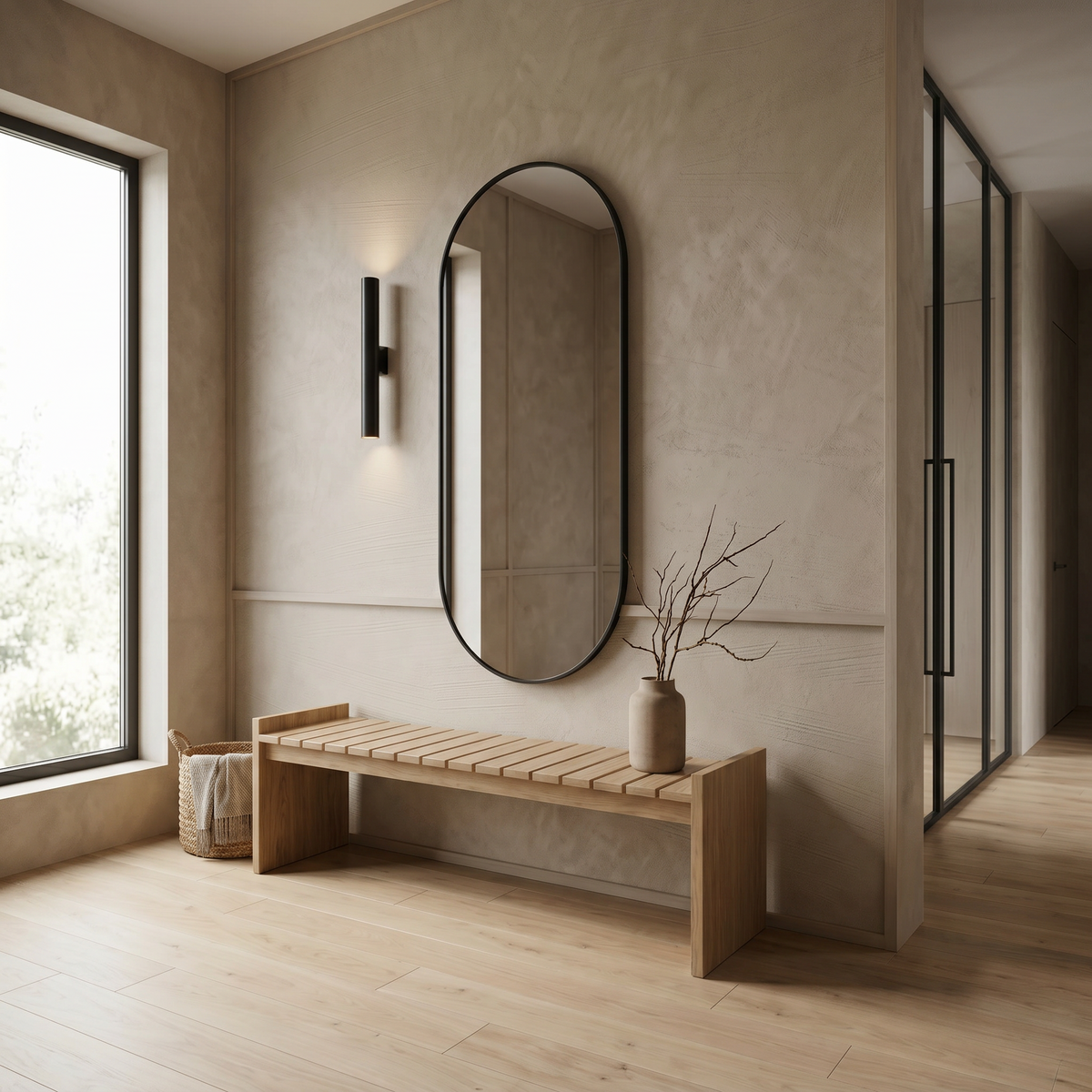 Bench Niseko — handcrafted solid oak bench by FUKUI (photo 2) — Solid oak craftsmanship