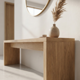 Bench Osaka — handcrafted solid oak bench by FUKUI (photo 4)