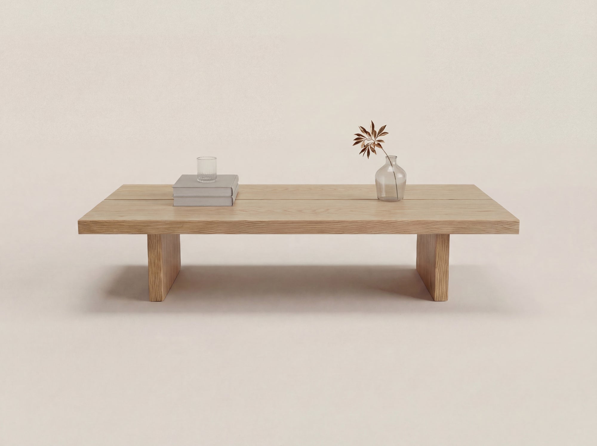 Coffee table Obihiro — solid oak Japandi coffee table, handcrafted by FUKUI (photo 4)