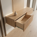 Console table Aomori — wall-mounted solid oak console table, handcrafted by FUKUI (photo 4)