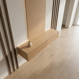 Console table Aomori — wall-mounted solid oak console table, handcrafted by FUKUI (photo 3)