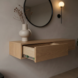 Console table Berlin — wall-mounted solid oak console table, handcrafted by FUKUI (photo 4)