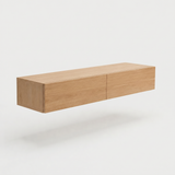 Console table Morioka — wall-mounted solid oak console table, handcrafted by FUKUI (photo 5)
