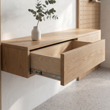 Console table Morioka — wall-mounted solid oak console table, handcrafted by FUKUI (photo 3)