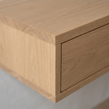 Console table Nikko — wall-mounted solid oak console table, handcrafted by FUKUI (photo 4)