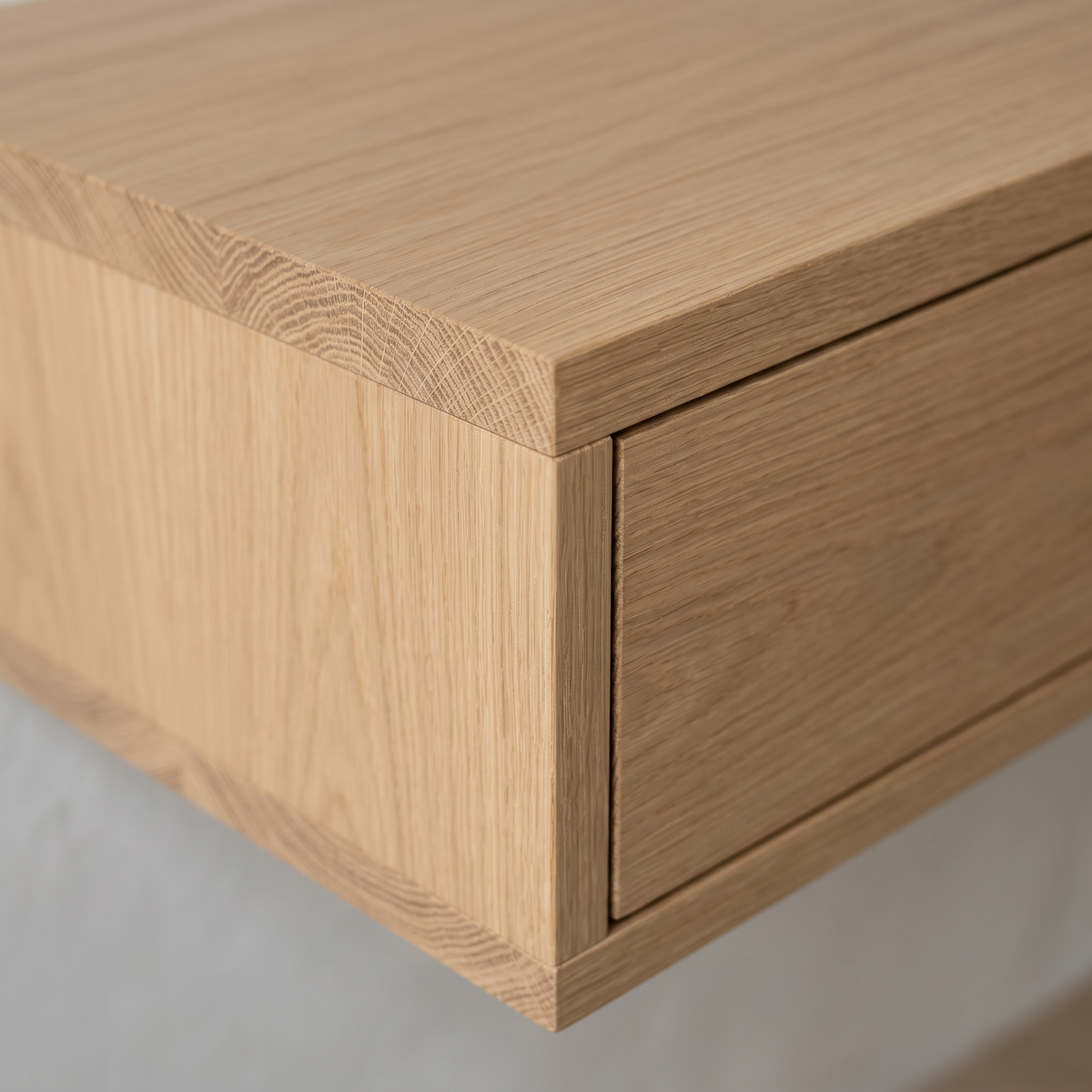 Console table Nikko — wall-mounted solid oak console table, handcrafted by FUKUI (photo 4)