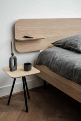 Oak wood wall-mounted headboard — solid oak, handcrafted by FUKUI (photo 4)