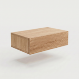 Bedside table Fukushima — wall-mounted solid oak nightstand, handcrafted by FUKUI (photo 5)