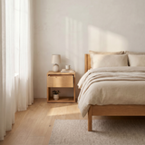 Nightstand Niigata — solid oak bedside table, handcrafted by FUKUI (photo 3)
