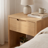 Nightstand Niigata — solid oak bedside table, handcrafted by FUKUI (photo 4)