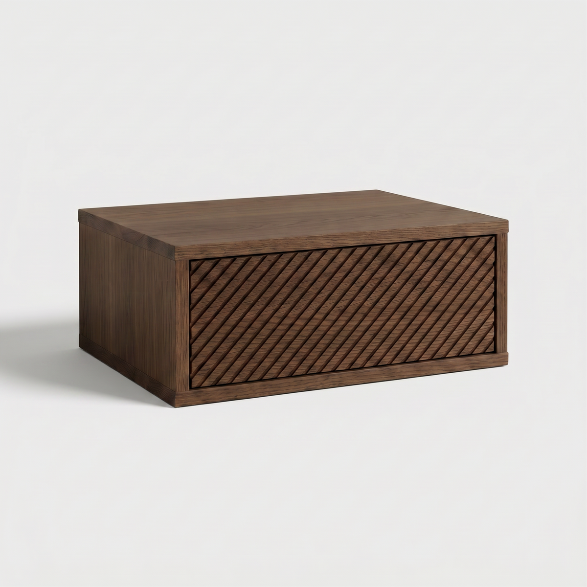 Bedside table Sakai — floating solid oak bedside shelf with drawer, by FUKUI (photo 6)