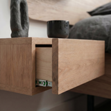 Bedside table Sendai — floating solid oak nightstand with soft-close drawer, by FUKUI (photo 5)
