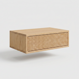Bedside table Uji — floating solid oak bedside table with fluted drawer, handcrafted by FUKUI (photo 5)