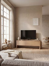 TV cabinet Kobe — solid oak TV cabinet, Japandi design by FUKUI