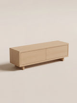 TV cabinet Oita — low-profile solid oak TV cabinet, Japandi design by FUKUI (photo 2)