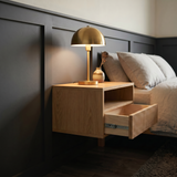 Bedside table Kochi — wall-mounted solid oak bedside table with fluted drawer, by FUKUI (photo 3)