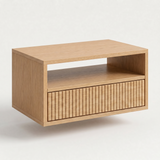 Bedside table Kochi — wall-mounted solid oak bedside table with fluted drawer, by FUKUI (photo 5)