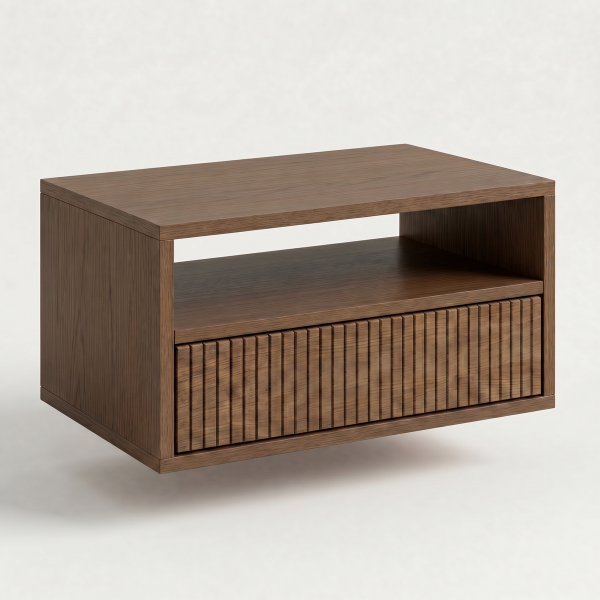 Bedside table Kochi — wall-mounted solid oak bedside table with fluted drawer, by FUKUI (photo 6)