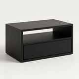 Bedside table Toyama — wall-mounted solid oak bedside table with open shelf, by FUKUI (photo 7)